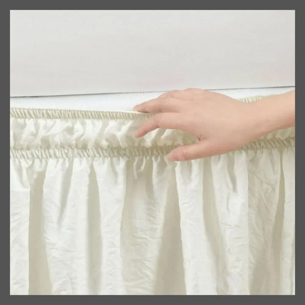 Classic Ruffled Bed Skirt - Ivory